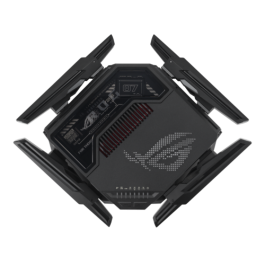 ASUS ROG Rapture GT-BE98 router inalámbrico 10 Gigabit Ethernet Quad-band (2.4 GHz / 5 GHz-1 / 5 GHz-2 / 6 GHz) Negro