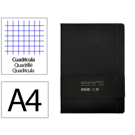 Antartik Cuaderno A4 Tapa Dura Hojas Cuadriculadas Negro 100 Hojas 80gr Gomilla FSC Precio: 11.49999972. SKU: B18393T7HY