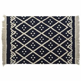 DKD Home Decor Alfombra Urban de Polyester Azul Marino Beige, 1000 gsm, 230x160 cm Precio: 39.49999988. SKU: S3038137