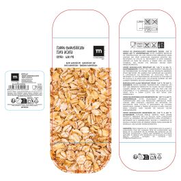 Inde Tarro de Cocina, Vidrio Boro Silicato Acacia Cuadrada 630 - 630 ml / 8.2 x 8.2 x 15.7 cm, La Mediterran (12 Unidades)