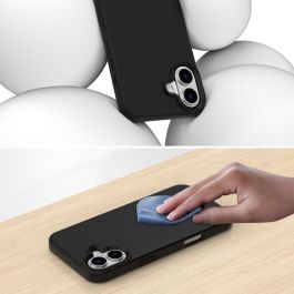 4smarts Funda de Silicona Negra para Apple iPhone 16 (6.1") Compatible con MagSafe, Referencia 541186