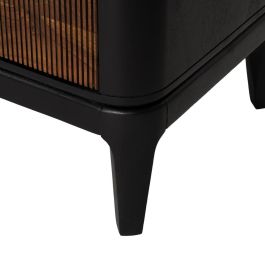 Mueble Tv Marrón-Negro Madera Salón 160 X 40 X 50 cm