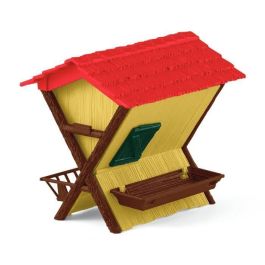 Cabaña para animales del bosque, baúl Schleich con cabaña, 1 cierva, 1 cervatillo, 1 ardilla, 1 erizo, para niños a partir de 3 años - schle