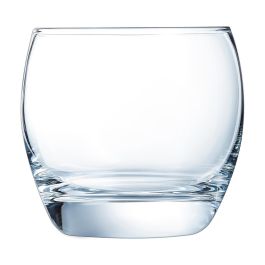 Arcoroc Salto Vasos Bajos de Vidrio Transparente, 32 cL, Set de 6 Unidades, Apto Lavavajillas, Fabricado en Francia