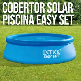 Intex Cobertor Solar Piscina Easy Set Diámetro 244 cm PVC