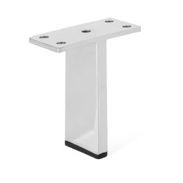 Q&Q Pata Metálica Modelo Tella para Sofás y Muebles de Metal, Acabado Cromo y Negro, Altura 100 Precio: 1.79000019. SKU: B1HAAP4QDV