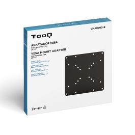 TooQ VMA0200-B Adaptador de Soporte VESA 200x200, 200x100, 100x200 para TV 23-42" hasta 30 kg Negro TooQ VMA0200-B Adaptador de Soporte VESA 200x200, 200x100, 100x200 para TV 23-42" hasta 30 kg Negro