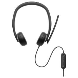 DELL Auriculares diadema con cable WH3024 - USB-C, Cancelación de Ruido (NC), Certificado Teams/Zoom, Negro Precio: 94.59000034. SKU: B1AF2AXK65