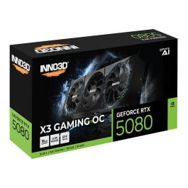 Inno3D RTX 5080 16GB GDDR7 X3 Gaming OC 3Fan Tarjeta Gráfica