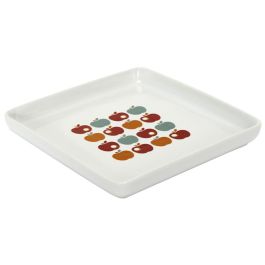 Home Deco Factory Plato Cuadrado Decoración Retro 18x18 cm