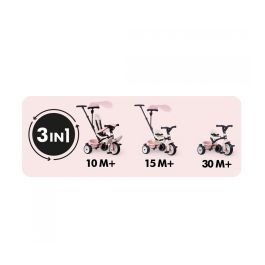 Smoby SMO7600741404 Triciclo de Paseo para Bebés Rosa Smoby SMO7600741404 Triciclo de Paseo para Bebés Rosa