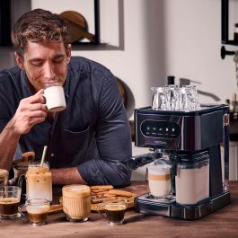 Cecotec Cafetera Express de Brazo Power Espresso 20 ColdBrew Latte 1350W 20bar negra