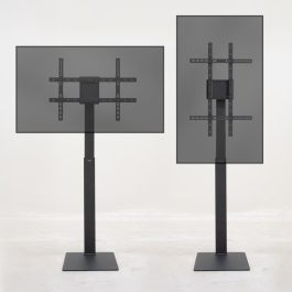 TooQ Soporte de Suelo Giratorio/Rotable FS2286M-B para TV 37-70" hasta 40kg, Negro, Rotación 90°