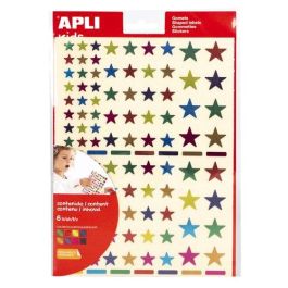 Apli 18396 Etiqueta Autoadhesiva Estrella Permanente EN-71, 6 Hojas, 5 Piezas Precio: 8.79000023. SKU: B1HLP4CSW6