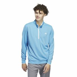 Sudadera sin Capucha Adidas Lightweight Half-Zip Azul Agua L