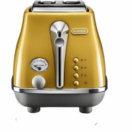 Delonghi DEL8004399762732 Tostadora 2 rebanadas 900W Tostadora 3 funciones Calentador de repostería incluido Amarillo