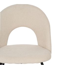 Silla Blanco Tejido-Metal Contract 49 X 60 X 81 cm