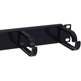 EQUIP Pasacables 10" 1U con 3 Anillos de Plástico Negro para Armario Rack