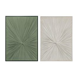 Cuadro Home ESPRIT Verde Beige Moderno (2 Unidades) Cuadro Home ESPRIT Verde Beige Moderno (2 Unidades)