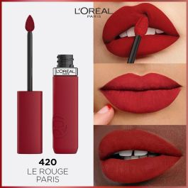 L'Oréal Paris INFAILLIBLE MATTE RESISTANCE Pintalabios Líquido #420 Le Rouge Paris - Acabado Mate Larga Duración, Alta Pigmentación