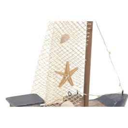 DKD Home Decor Figura Atlantico Azul Natural 5.5 x 33 x 29 cm (2 Unidades) Led Mdf