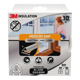 Burlete de aislamiento premium para huecos medianos de 2 - 4,5 mm, blanco, 6 m Precio: 6.746355. SKU: B1DEC5SP45