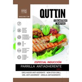 Quttin Parrilla Rectangular Grill 36 x 22.5 x 3.7 cm (6 Unidades)