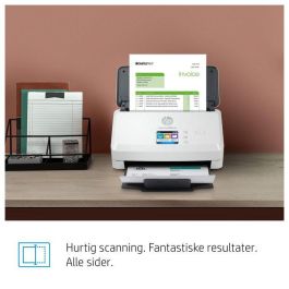 HP N4000 snw1 ScanJet Pro Escáner Documental Color Alimentación de Hoja 40ppm/80ipm ADF 50 Páginas 4000 Páginas/Día