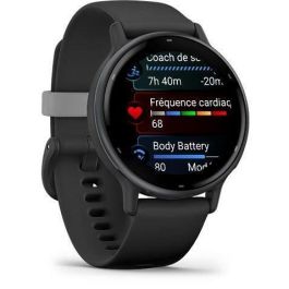 Reloj GPS conectado - GARMIN - Vivoactive 5 - WiFi - 30,4 mm (1.2) - Gris con correa Negra