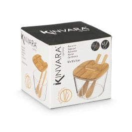 Azucarero Doble Tapa Bambu Kinvara 10X9CM (18 Unidades) Azucarero Doble Tapa Bambu Kinvara 10X9CM (18 Unidades)