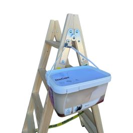 Plabell Escalera Madera 5 Peldaños 139cm Bld-5 Doble Subida Uso Profesional