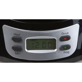 Cafetera de filtro - DOMO - DO708K - 1000 W - 1,5 L - 12 tazas - Pantalla LCD - Temporizador 24 horas - Negra y acero inoxidable Cafetera de filtro - DOMO - DO708K - 1000 W - 1,5 L - 12 tazas - Pantalla LCD - Temporizador 24 horas - Negra y acero inoxidable