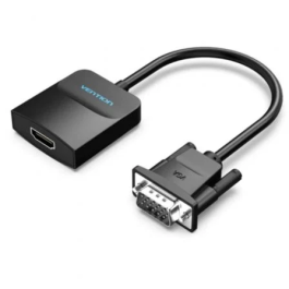 Vention Adaptador Conversor VGA Macho a HDMI Hembra con Audio 1080P Negro ACNBB Precio: 11.49999972. SKU: B1AQWPZ9XN