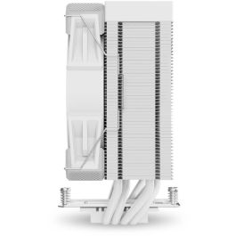 Sharkoon A40 RGB Refrigerador CPU de Aire 120mm Blanco, 4 Tubos de Calor, 220W TDP, RGB con efecto espejo, Compatibilidad total con zócalos