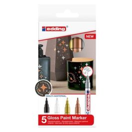 Marcador T.Opaca Perm. Edding 751 Conico Blister De 5 (Negro, Blanco, Oro, Cobre Y Plata) Precio: 20.69000054. SKU: B182HQ852N