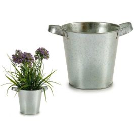 Cubo con asas anchas de zinc Ibergarden 20x14x16 cm, plata, 1500 ml (24 Unidades) Precio: 38.50000022. SKU: B1AE895NSC
