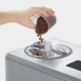 Severin EZ7405 Heladera Sorbetera 2 en 1 - Sorbetes y Yogures Helados, Acero Inoxidable