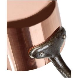 Baumalu Salsera de Cobre Sólido 11 cm con Interior Estañado, Mango de Hierro Fundido y Caño, Compatible con Gas Baumalu Salsera de Cobre Sólido 11 cm con Interior Estañado, Mango de Hierro Fundido y Caño, Compatible con Gas