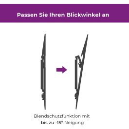 Ultron WM100 Soporte de Pared para TV y Monitor de 23" a 56", Inclinable, Negro