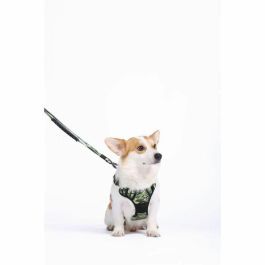 M Pets MPE6953182740575 Arnés de Senderismo para Perro Camuflaje Talla M, Tejido Acolchado, Clip de Seguridad, Asa, Correa Trasera/Delantera
