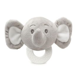 KioKids Mordedor Peluche Elefante Gris 13 cm para Bebés con Dentición