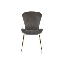 DKD Home Decor Silla Glam Gris Claro Dorado 49 x 84 x 54 cm (2 Unidades)