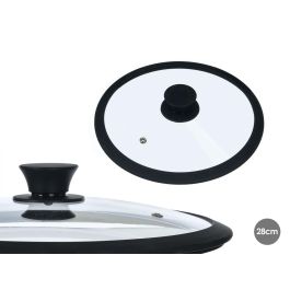Kinvara Tapa de Cristal con Borde de Silicona para Ollas y Sartenes, 28 cm Diámetro, Transparente (Set de 12) Precio: 62.68999957. SKU: B15GVV94GP