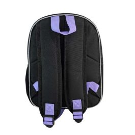 Kuromi mochila preescolar 3d. bolsillo lateral. interior totalmente forrado y personalizado10 x 21 x 8 cm.