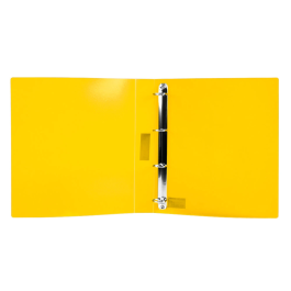 Liderpapel Carpeta 4 Anillas 25 Mm Din A4 Polipropileno Color Amarillo Fluor Opaco 40 Mm