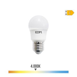 Edm Bombilla Esferica LED E27 8,5W 950lm 4000K Luz Dia Ø4,5 x 8,6 cm Precio: 3.50000002. SKU: S7906706