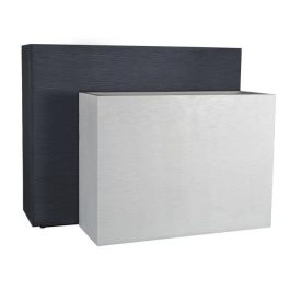 EDA PLASTIQUE Caja de flores Muret Loft Graphit - 46 L - 78.5 x 29.5 x 60 cm - Gris antracita EDA PLASTIQUE Caja de flores Muret Loft Graphit - 46 L - 78.5 x 29.5 x 60 cm - Gris antracita