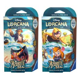 Ravensburger Juego Cartas Disney Lorcana TCG Azurite - Mazo de Inicio con 60 Cartas, Foil, Contadores y Reglas
