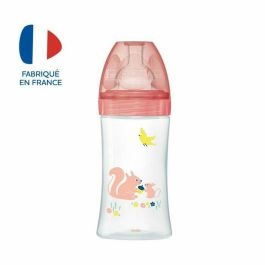 Dodie Biberón Sensation + 270ml con Sistema Anticólicos de Doble Válvula, Tetina Plana de Flujo Medio para Recién Nacidos