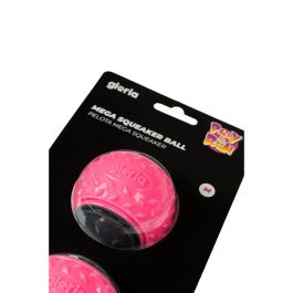 Gloria Play And Run Pelota Mega Squeaker para Perros M 6.35 cm Rosa-Gris (2 Unidades) - Juguete de Ejercicio y Adiestramiento TPR Gloria Play And Run Pelota Mega Squeaker para Perros M 6.35 cm Rosa-Gris (2 Unidades) - Juguete de Ejercicio y Adiestramiento TPR